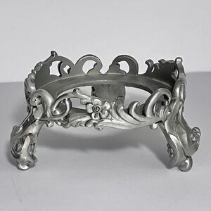 ETAIN FINN Seagull Canada PEWTER CANDLE HOLDER / Heavy, Solid Pewter / 4 INCHES